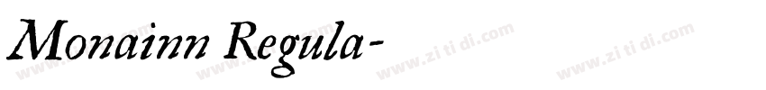 Monainn Regula字体转换